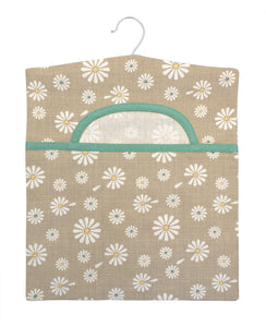 Fabric Clothes Peg Bag with Hanger Laundry Washing Hanging Storage Basket