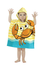 Load image into Gallery viewer, Kids Hooded Towel Poncho Beach Swimming Bath Boys Girls Mermaid Unicorn Butterfly 3+ Years