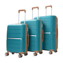 Load image into Gallery viewer, Hard Shell Lightweight ABS Suitcase 4 Spin Wheel Set of 3 Travel Luggage Trolley