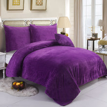 Load image into Gallery viewer, Teddy Bear Fleece Duvet Cover Quilt Soft Cosy Bedding Set &amp; Pillowcases All size