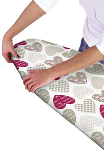 Modern Easy Fit Elasticated Ironing Board Cover Double Layer Backing Washable