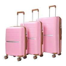 Load image into Gallery viewer, Hard Shell Lightweight ABS Suitcase 4 Spin Wheel Set of 3 Travel Luggage Trolley