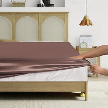 Load image into Gallery viewer, Luxury 10 Piece Satin Bedding Set – Complete Duvet Cover Set with Fitted Sheet, Pillowcases &amp; Accessories – Available in 4 Sizes