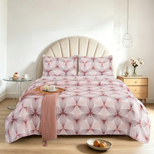 Load image into Gallery viewer, 3 Piece Luxury Quilted Bedspread &amp; Pillow Shams Set | Double King Throw Comforter Design 136