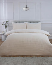 Load image into Gallery viewer, Luxury Teddy Fleece Waffle Textured Duvet Cover Set – Ultra-Soft, Warm &amp; Cozy Bedding