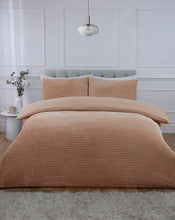 Load image into Gallery viewer, Luxury Teddy Fleece Waffle Textured Duvet Cover Set – Ultra-Soft, Warm &amp; Cozy Bedding