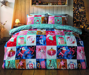 FATHER CHRISTMAS SANTA CLAUS SNOWMAN GONKS KIDS QUILT DUVET COVER BEDDING SET