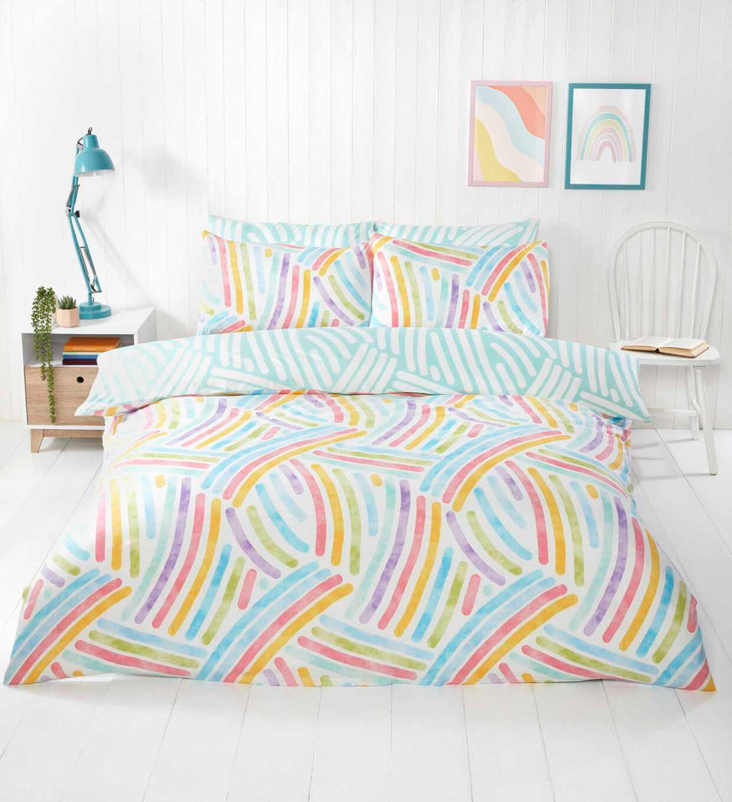 Art Microfiber Duvet Cover Bedding Set and Pillowcase Single Double King Quilt Cover