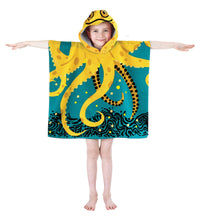 Load image into Gallery viewer, Kids Hooded Towel Poncho Beach Swimming Bath Boys Girls Mermaid Unicorn Butterfly 3+ Years