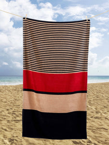 Jumbo Beach Towel Pool Towel 85 x 160 cm Chlorine Resistant
