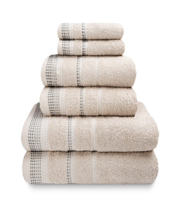 Luxury 6 Pieces Towel Sets 500 GSM Clearance Price Bath Towel Hand Towel Face Towels