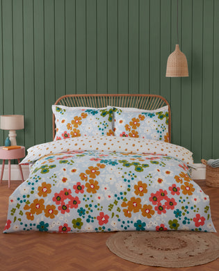 Betty Multi Microfiber Duvet Cover Bedding Set and Pillowcase Single Double King Quilt Cover