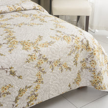 Load image into Gallery viewer, 3 Piece Luxury Quilted Bedspread &amp; Pillow Shams Set | Double King Throw Comforter Design 137
