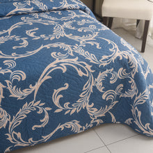 Load image into Gallery viewer, 3 Piece Luxury Quilted Bedspread &amp; Pillow Shams Set | Double King Throw Comforter Design 141