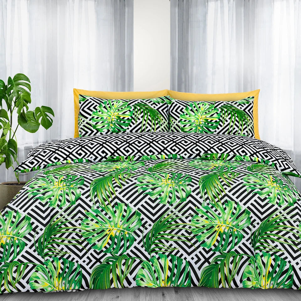 Ethnic Leaf Duvet Cover Bedding Set + Pillowcase