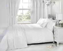 Load image into Gallery viewer, Everdean Embroidered Duvet Cover Set with Pillowcases – 4 Sizes (Single, Double, King, Super King)