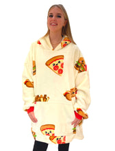 Load image into Gallery viewer, Fast Food Oversized Hoodie – Cozy Sherpa Wearable Winter Blanket for Adults &amp; Teens