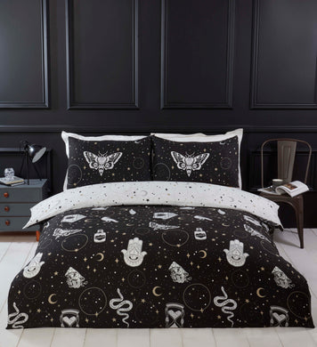 Gothic Magic Microfiber Duvet Cover Bedding Set and Pillowcase Single Double King Quilt Cover