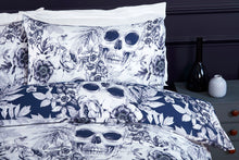 Load image into Gallery viewer, Gothic Skulls Microfiber Duvet Cover Bedding Set and Pillowcase Single Double King Quilt Cover