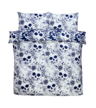 Load image into Gallery viewer, Gothic Skulls Microfiber Duvet Cover Bedding Set and Pillowcase Single Double King Quilt Cover