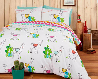 Happy Llamas Kids Bedding Duvet Quilt Cover Set