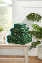 Load image into Gallery viewer, Premium Chevron Weave 100% Cotton Face, Hand, Bath Towels &amp; Bath Sheets – Available in Packs of 2, 4, 10 &amp; 6-Piece Set