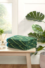Load image into Gallery viewer, Premium Chevron Weave 100% Cotton Face, Hand, Bath Towels &amp; Bath Sheets – Available in Packs of 2, 4, 10 &amp; 6-Piece Set