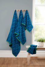 Load image into Gallery viewer, Premium Chevron Weave 100% Cotton Face, Hand, Bath Towels &amp; Bath Sheets – Available in Packs of 2, 4, 10 &amp; 6-Piece Set