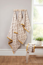 Load image into Gallery viewer, Premium Chevron Weave 100% Cotton Face, Hand, Bath Towels &amp; Bath Sheets – Available in Packs of 2, 4, 10 &amp; 6-Piece Set