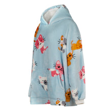 Load image into Gallery viewer, Cat Print Oversized Hoodie – Soft &amp; Comfortable Winter Hoodie