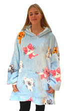 Load image into Gallery viewer, Cat Print Oversized Hoodie – Soft &amp; Comfortable Winter Hoodie