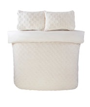 Load image into Gallery viewer, Luxury Check Teddy Fleece Duvet Cover Set – Plush, Cozy &amp; Modern Bedding