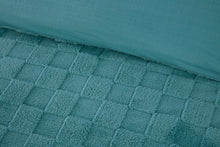 Load image into Gallery viewer, Luxury Check Teddy Fleece Duvet Cover Set – Plush, Cozy &amp; Modern Bedding