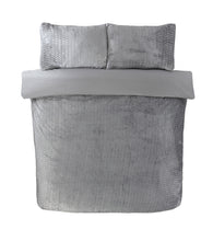 Load image into Gallery viewer, Modern Chevron Teddy Fleece Duvet Cover with Pillowcase
