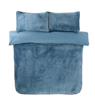 Load image into Gallery viewer, Modern Chevron Teddy Fleece Duvet Cover with Pillowcase