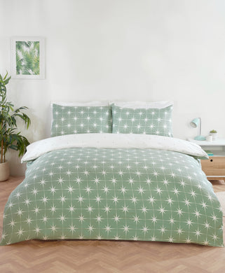 Northern Printed Microfiber 4PCS Bedding Set – Duvet Cover, Fitted Sheet & Pillowcases