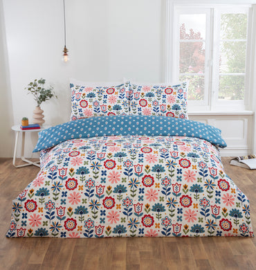 Olivia Microfiber Duvet Cover Bedding Set and Pillowcase Single Double King Quilt Cover