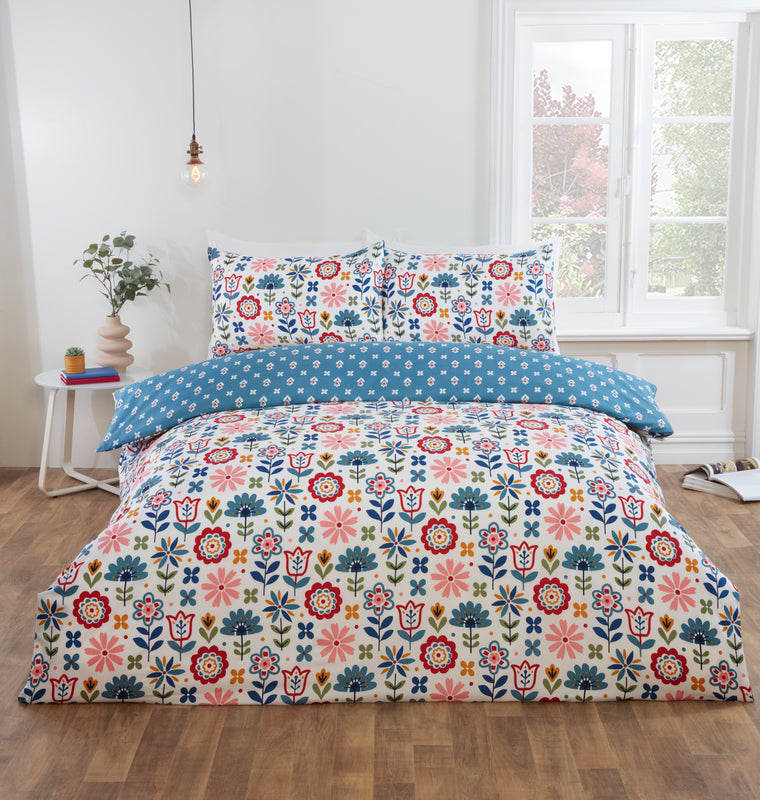 Olivia Microfiber Duvet Cover Bedding Set and Pillowcase Single Double King Quilt Cover