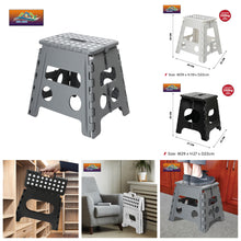 Load image into Gallery viewer, Folding Step Stool Plastic Heavy Duty Multi Purpose Easy Foldable Home Kitchen