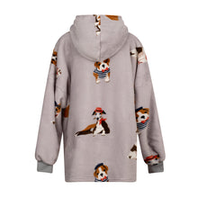 Load image into Gallery viewer, Adorable Poochies Sherpa Hoodie – Oversized Cozy Winter Wear