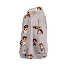 Load image into Gallery viewer, Adorable Poochies Sherpa Hoodie – Oversized Cozy Winter Wear