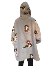 Load image into Gallery viewer, Adorable Poochies Sherpa Hoodie – Oversized Cozy Winter Wear