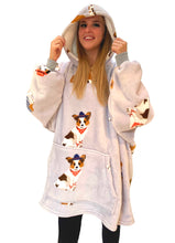 Load image into Gallery viewer, Adorable Poochies Sherpa Hoodie – Oversized Cozy Winter Wear