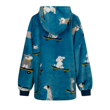 Load image into Gallery viewer, Skater Dogs Oversized Hoodie – Warm &amp; Cozy Wearable Blanket
