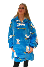 Load image into Gallery viewer, Skater Dogs Oversized Hoodie – Warm &amp; Cozy Wearable Blanket