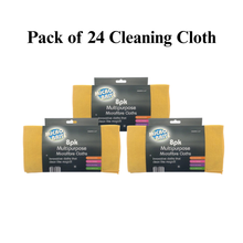 Load image into Gallery viewer, 24 Pack Microfibre Cleaning Cloths – Reusable Kitchen, Dish &amp; Surface Towels