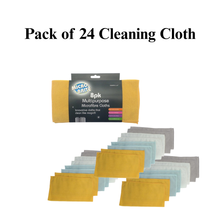 Load image into Gallery viewer, 24 Pack Microfibre Cleaning Cloths – Reusable Kitchen, Dish &amp; Surface Towels