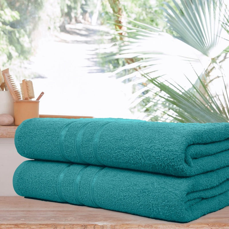 2 Pack Jumbo Bath Towels – Quick Dry, Super Absorbent