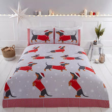 Load image into Gallery viewer, FATHER CHRISTMAS SANTA CLAUS SNOWMAN GONKS KIDS QUILT DUVET COVER BEDDING SET