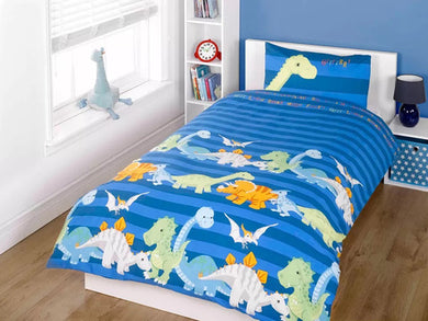 Dinosaur Kids Bedding Duvet Quilt Cover Set